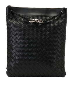 Flat Andiamo Messenger, Leather, Black, MII, 2*